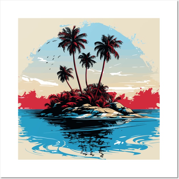 Tropical Island Wall Art by MutedTees